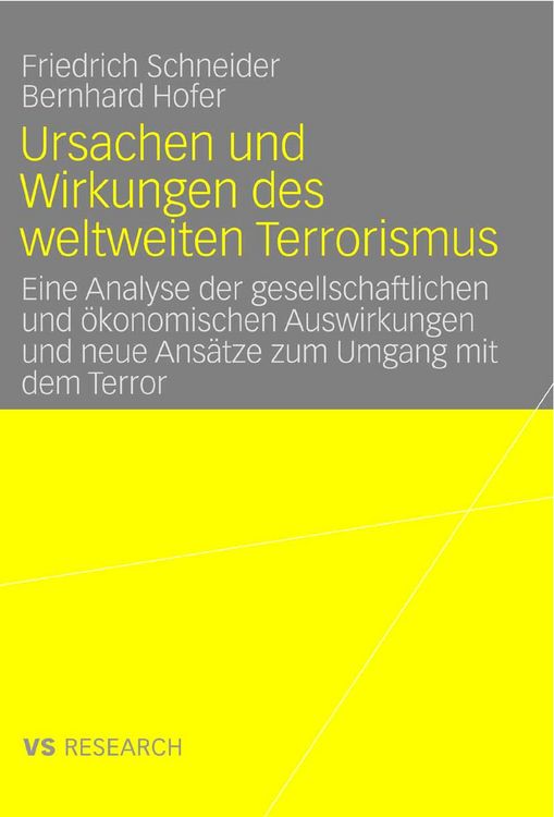 Produktbild: Ursachen und Wirkungen des weltweiten Terrorismus