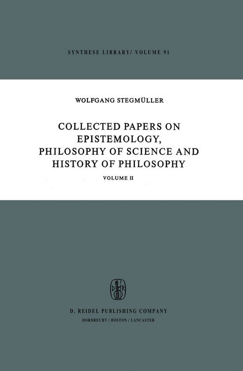 Produktbild: Collected Papers on Epistemology, Philosophy of Science and History of Philosophy
