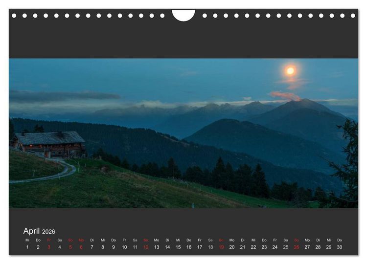 Produktbild: Alpenpanorama 2026 (Wandkalender 2026 DIN A4 quer), CALVENDO Monatskalender