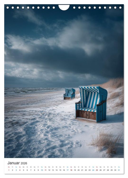 Produktbild: Sehnsucht Strand (Wandkalender 2026 DIN A4 hoch), CALVENDO Monatskalender