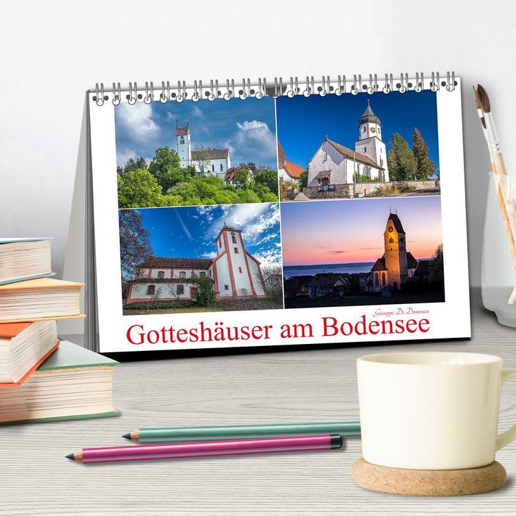 Produktbild: Gottesh&auml;user am Bodensee (Tischkalender 2026 DIN A5 quer), CALVENDO Monatskalender