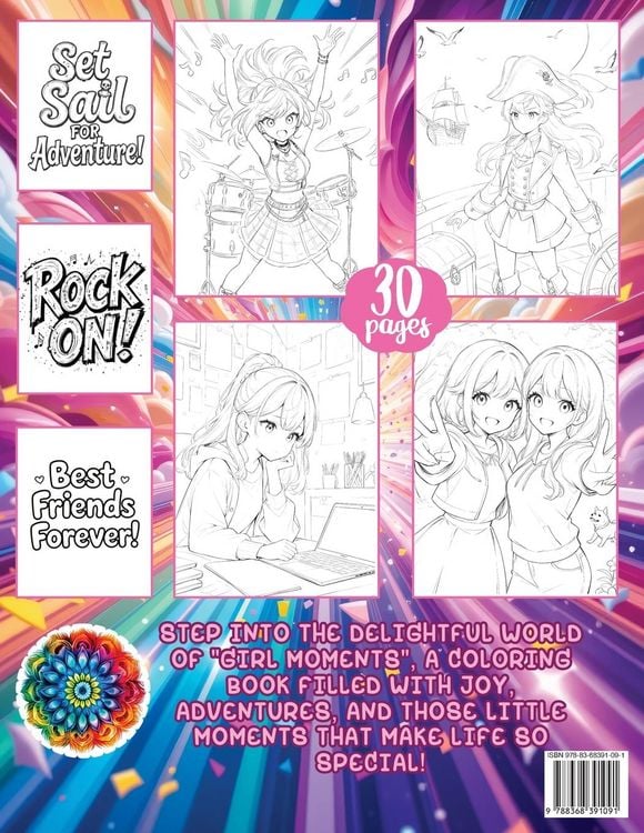 Produktbild: Girl Moments Coloring Book