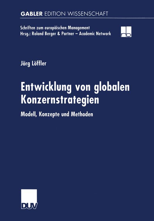 Produktbild: Entwicklung von globalen Konzernstrategien
