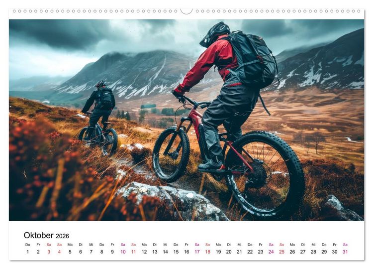 Produktbild: E-Bike einfach cool (Wandkalender 2026 DIN A2 quer), CALVENDO Monatskalender