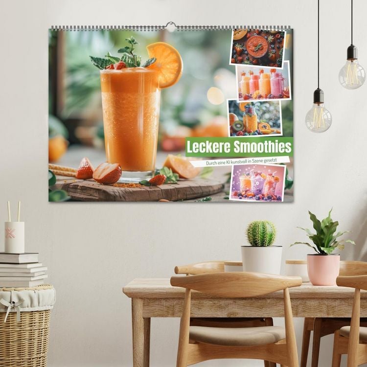 Produktbild: Leckere Smoothies (Wandkalender 2026 DIN A2 quer), CALVENDO Monatskalender