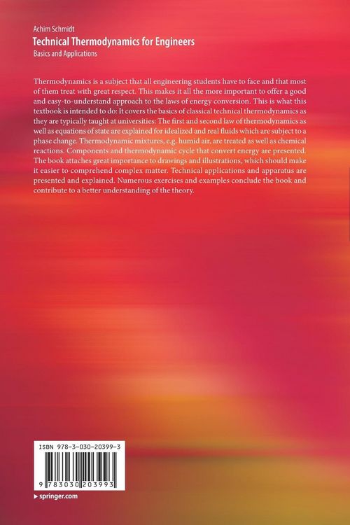 Produktbild: Technical Thermodynamics for Engineers