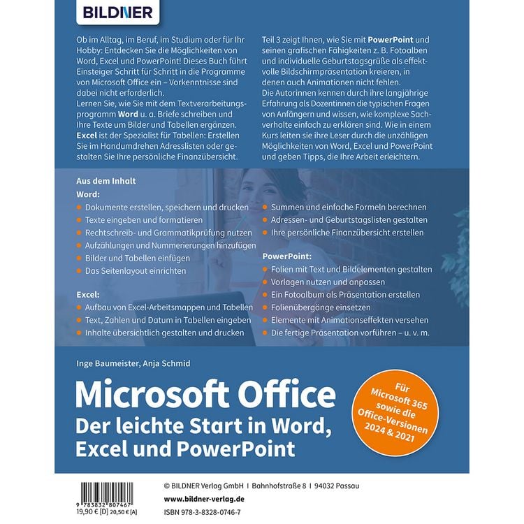 Produktbild: Microsoft Office - Der leichte Start in Word, Excel und PowerPoint
