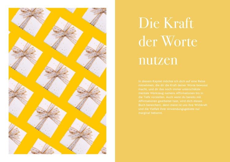 Wenn ein Satz dein Leben verändert