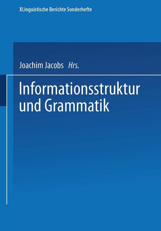 Produktbild: Informationsstruktur und Grammatik