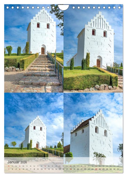 Produktbild: D&auml;nemark - Historisches F&uuml;nen (Wandkalender 2026 DIN A4 hoch), CALVENDO Monatskalender