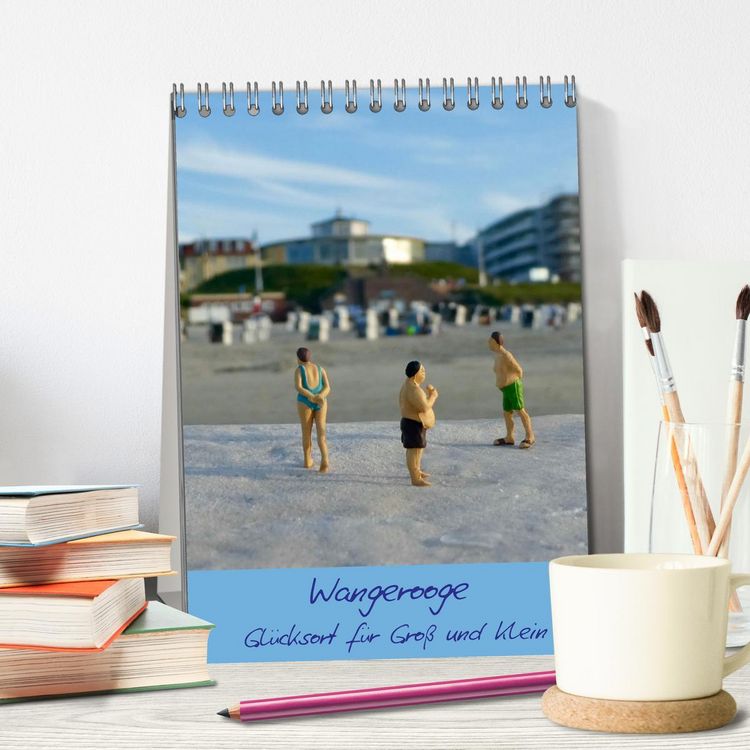 Produktbild: Wangerooge - Gl&uuml;cksort f&uuml;r Gro&szlig; und Klein (Tischkalender 2026 DIN A5 hoch), CALVENDO Monatskalender