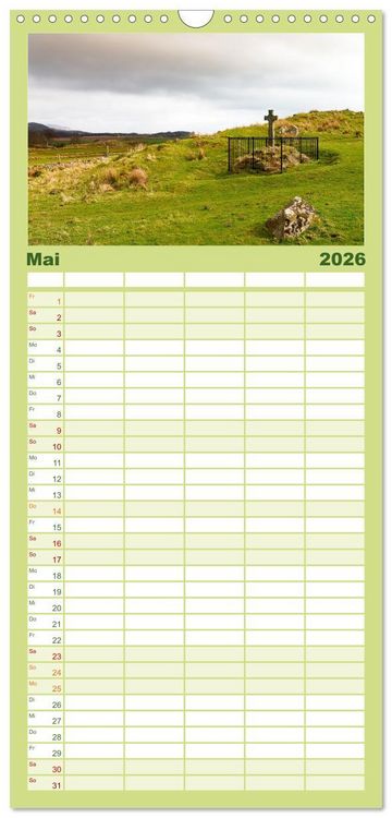Produktbild: Familienplaner 2026 - Islay - Heimat des Malt Whisky mit 5 Spalten (Wandkalender, 21 x 45 cm) CALVENDO