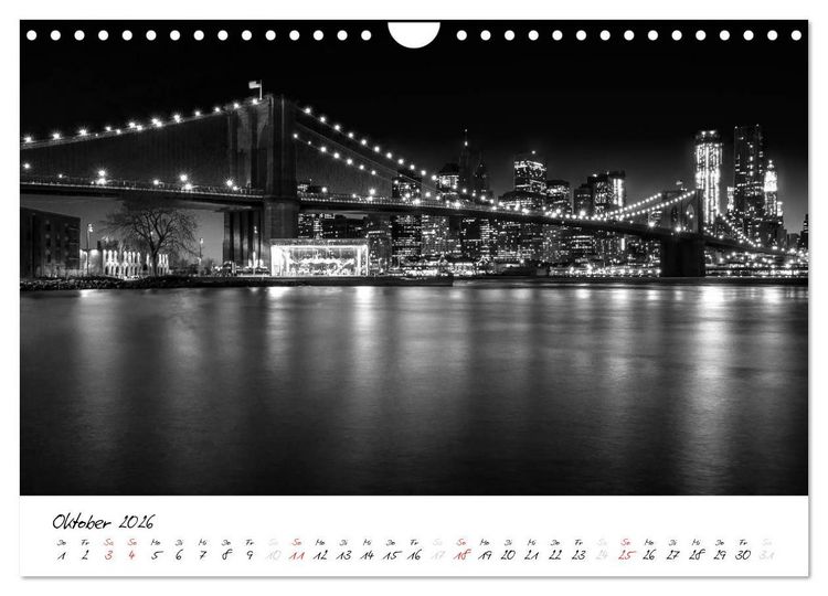 Produktbild: New York &ndash; The Big Apple (Wandkalender 2026 DIN A4 quer), CALVENDO Monatskalender