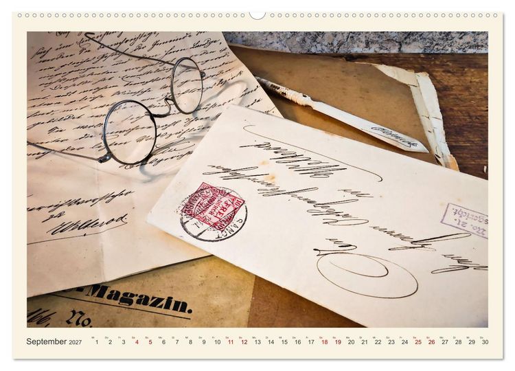 Produktbild: Handschriftlich (Wandkalender 2027 DIN A2 quer), CALVENDO Monatskalender