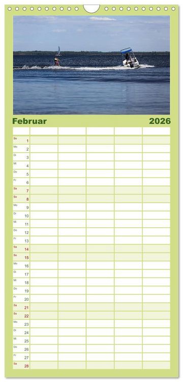 Produktbild: Familienplaner 2026 - Arcachon Bordeaux Cap Ferret mit 5 Spalten (Wandkalender, 21 x 45 cm) CALVENDO