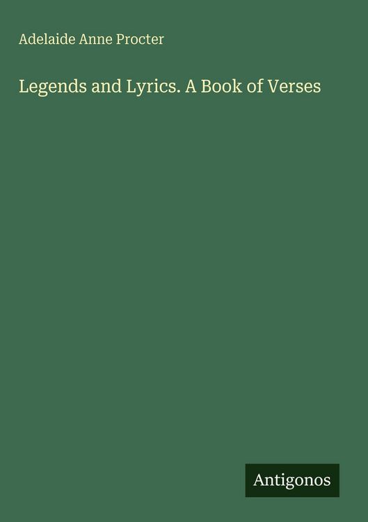 Produktbild: Legends and Lyrics. A Book of Verses
