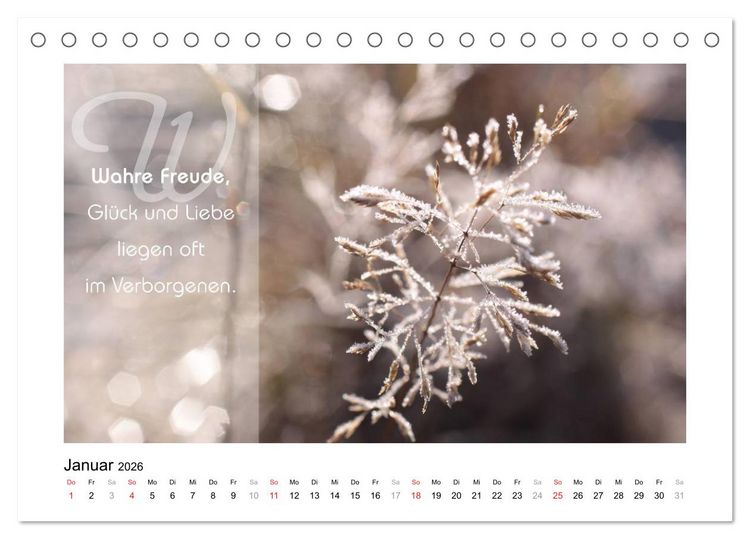 Produktbild: Kraft f&uuml;r Deine Seele (Tischkalender 2026 DIN A5 quer), CALVENDO Monatskalender