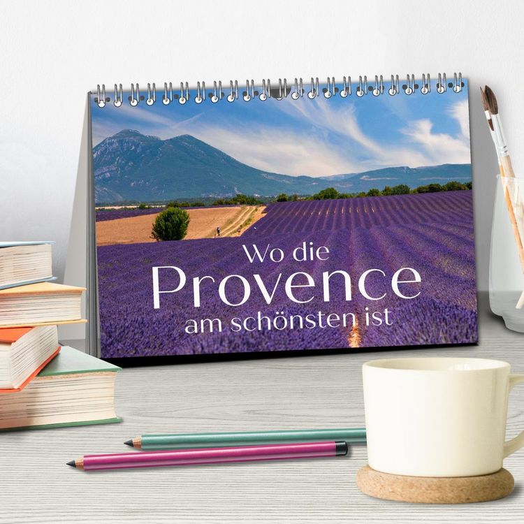 Produktbild: Wo die Provence am sch&ouml;nsten ist (Tischkalender 2026 DIN A5 quer), CALVENDO Monatskalender