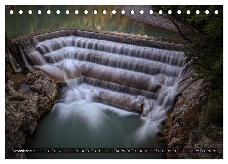 Produktbild: Naturparadies Allg&auml;u - Von Oberstdorf bis F&uuml;ssen (Tischkalender 2026 DIN A5 quer), CALVENDO Monatskalender