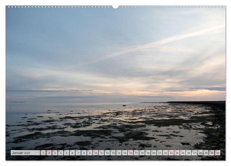 Produktbild: Wundersch&ouml;ne Hallig Hooge (Wandkalender 2027 DIN A2 quer), CALVENDO Monatskalender