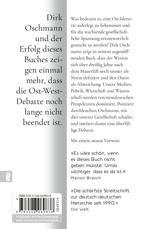 Produktbild: Der Osten: eine westdeutsche Erfindung