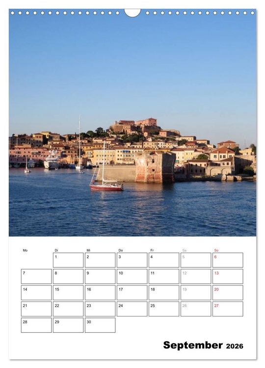 Produktbild: ELBA Trauminsel der Toskana (Wandkalender 2026 DIN A3 hoch), CALVENDO Monatskalender