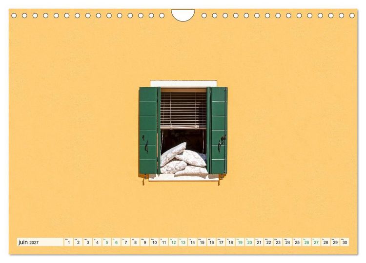 Produktbild: Burano et Minimalisme (Calendrier mural 2027 DIN A4 vertical), CALVENDO calendrier mensuel