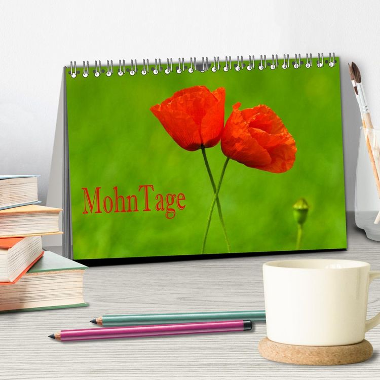 Produktbild: MohnTage (Tischkalender 2026 DIN A5 quer), CALVENDO Monatskalender