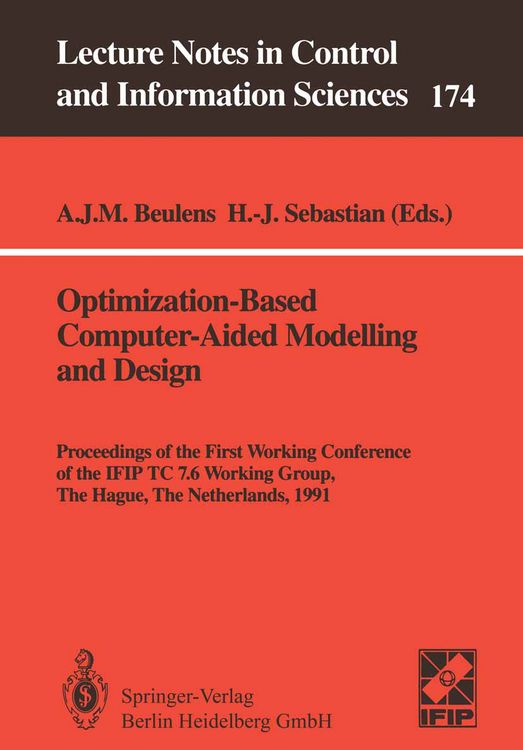 Produktbild: Optimization-Based Computer-Aided Modelling and Design
