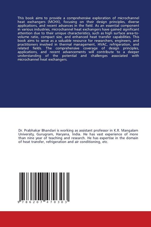 Produktbild: Microchannel Heat Exchangers: Design, Applications and Advances