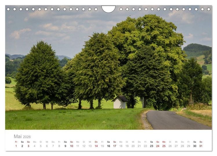 Produktbild: Sch&ouml;nes Sauerland (Wandkalender 2026 DIN A4 quer), CALVENDO Monatskalender