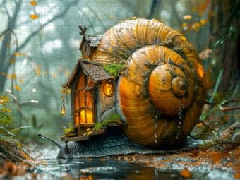 Produktbild: CALVENDO Puzzle Novemberregen | 1000 Teile Lege-Gr&ouml;&szlig;e 64x48cm Foto-Puzzle f&uuml;r gl&uuml;ckliche Stunden