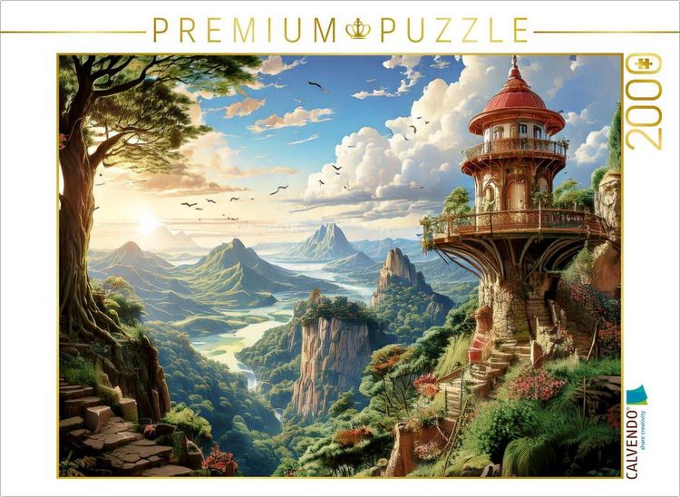 Produktbild: CALVENDO Puzzle Der Hochblickhorst &uuml;ber dem Wildwassertal | 2000 Teile Lege-Gr&ouml;&szlig;e 90x67cm Foto-Puzzle f&uuml;r gl&uuml;ckliche Stunden