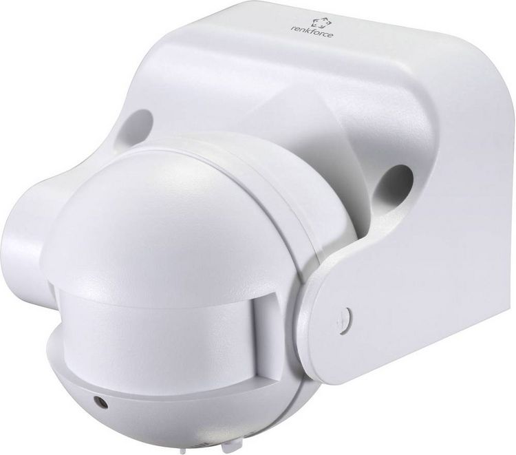 Produktbild: Renkforce 1362991 Aufputz, Aufbau, Wand HF-Bewegungsmelder 180&deg; Relais Wei&szlig; IP44