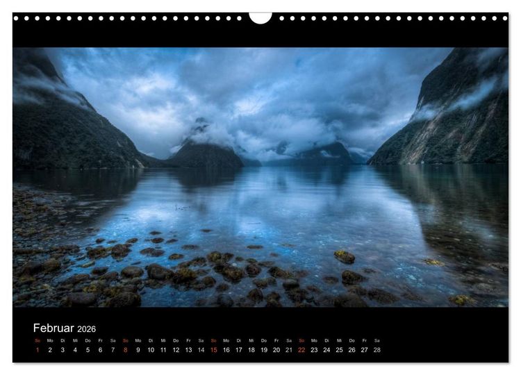 Produktbild: Neuseelands Landschaften (Wandkalender 2026 DIN A3 quer), CALVENDO Monatskalender
