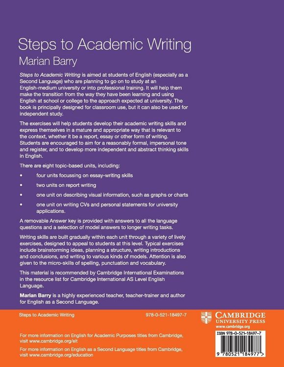 Produktbild: Steps to Academic Writing