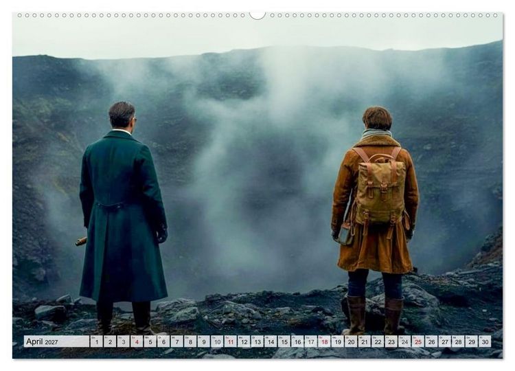 Produktbild: Die Reise zum Mittelpunkt der Erde (Wandkalender 2027 DIN A2 quer), CALVENDO Monatskalender