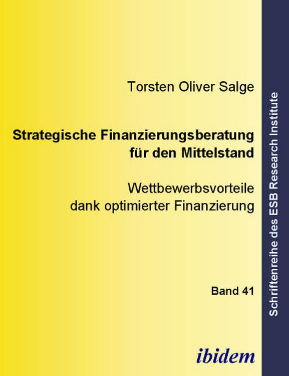 Produktbild: Strategische Finanzierungsberatung f&uuml;r den Mittelstand