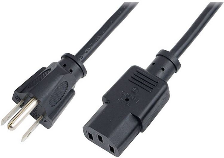 Produktbild: LogiLink Strom Anschlusskabel [1x NEMA 5-15 Stecker - 1x Kaltger&auml;te-Stecker C13] 1.80 m Schwarz