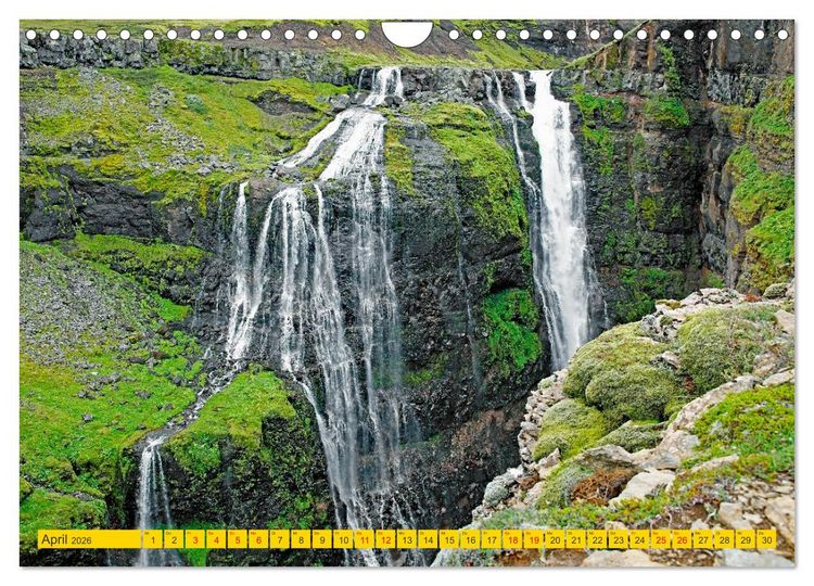 Produktbild: Islands Wasserf&auml;lle (Wandkalender 2026 DIN A4 quer), CALVENDO Monatskalender