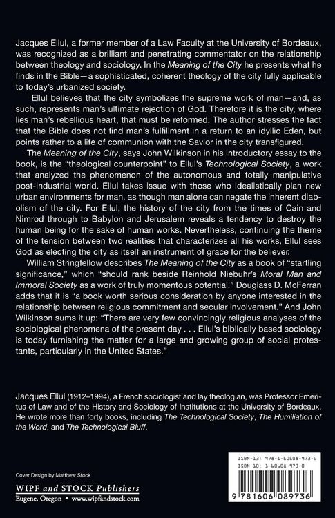 Produktbild: The Meaning of the City