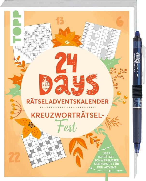 Produktbild: 24 Days Rätseladventskalender – Kreuzworträtsel-Fest