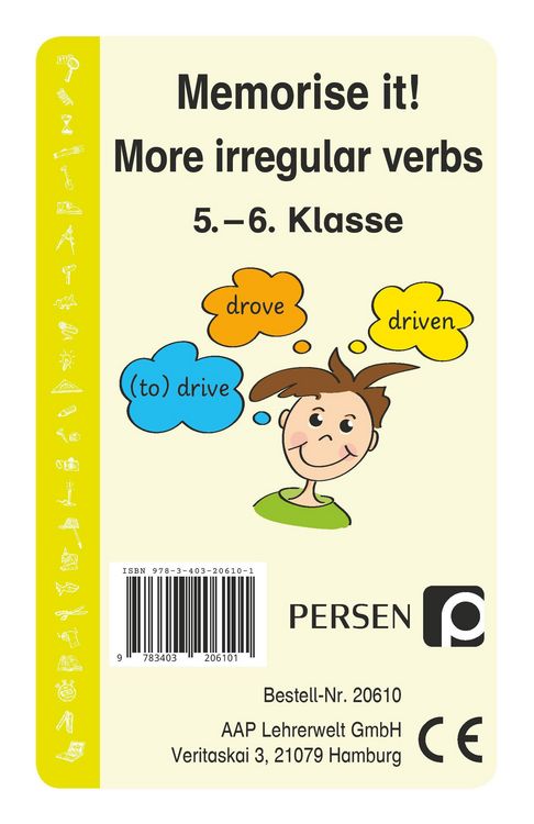 Produktbild: Memorise it! More irregular Verbs