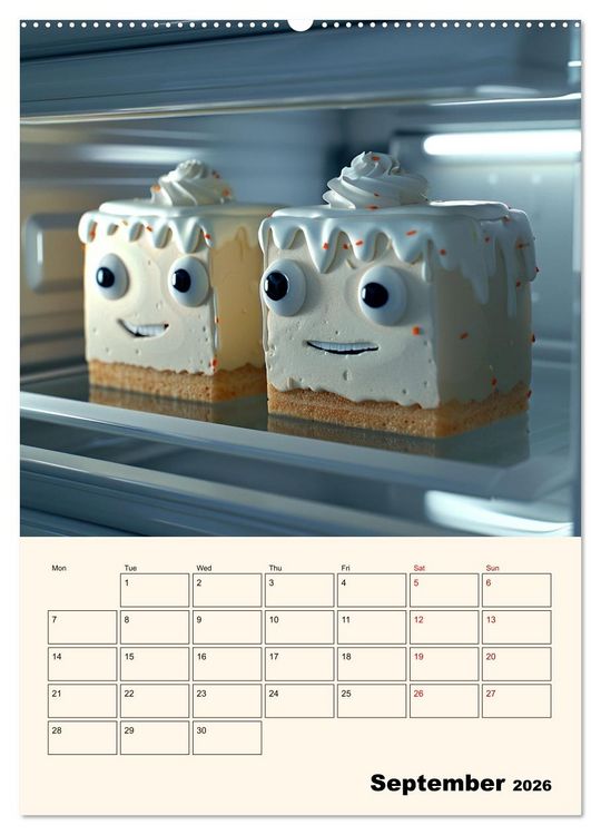 Produktbild: The Light ist still on in the Fridge (Wall Calendar 2026 DIN A2 portrait), CALVENDO 12 Month Wall Calendar