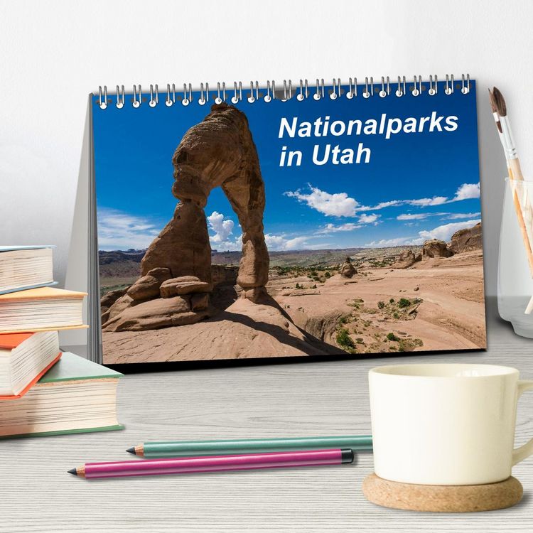 Produktbild: Nationalparks in Utah (Tischkalender 2026 DIN A5 quer), CALVENDO Monatskalender