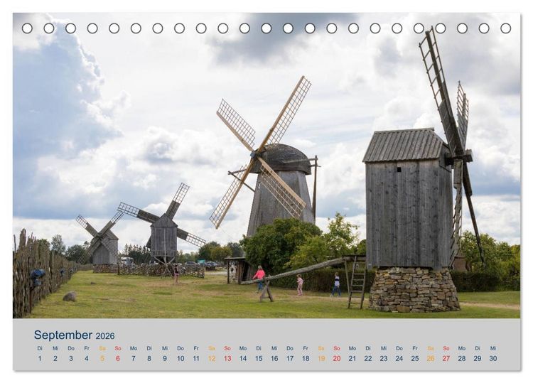 Produktbild: Charmante Baltische St&auml;dte entlang der Ostsee (Tischkalender 2026 DIN A5 quer), CALVENDO Monatskalender
