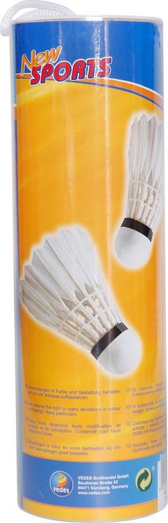 Produktbild: New Sports Badminton-B&auml;lle mit Federn, 4 St&uuml;ck