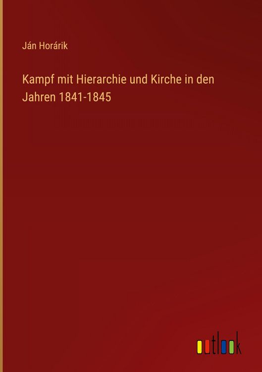 Produktbild: Kampf mit Hierarchie und Kirche in den Jahren 1841-1845