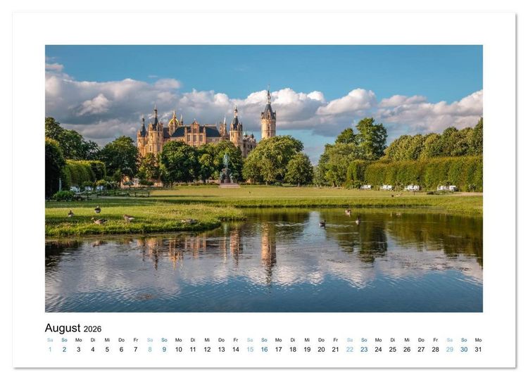 Produktbild: Wundersch&ouml;nes Mecklenburg-Vorpommern (Wandkalender 2026 DIN A3 quer), CALVENDO Monatskalender