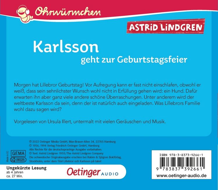 Produktbild: Karlsson geht zur Geburtstagsfeier